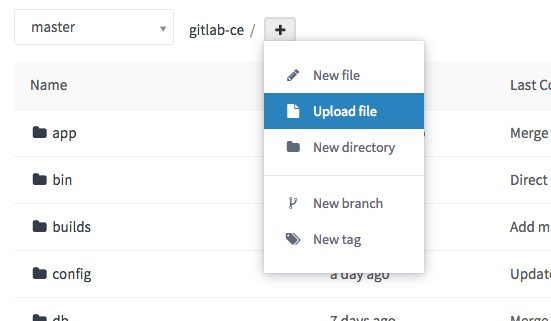 Web editor · Repository · Project · User · 帮助 · GitLab